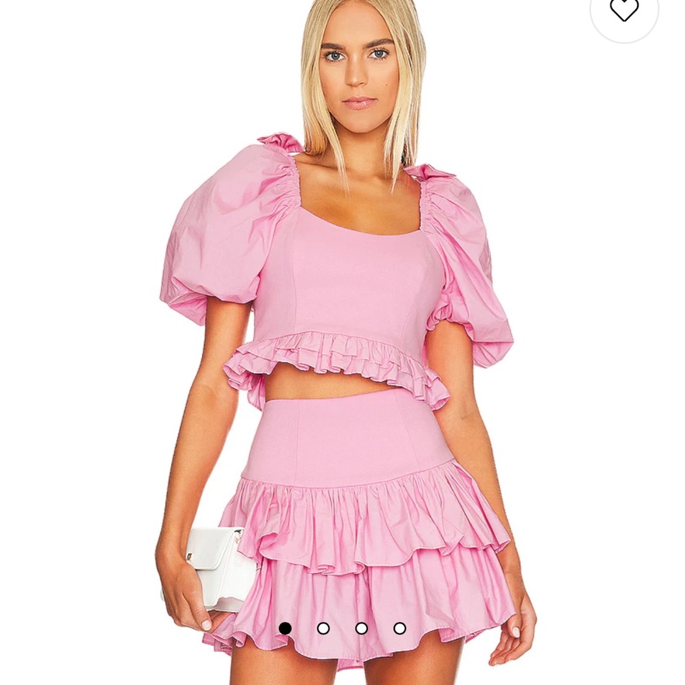 LoveShackFancy Pink Crop Top